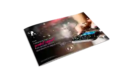 A white paper cover depicting a person holding a smartphone