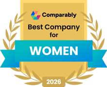 2026 Best company for Women award badge from Comparably