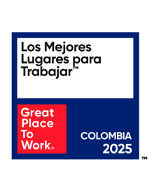 TP in Colombia - Best Workplaces 2025 award logo by GPTW.