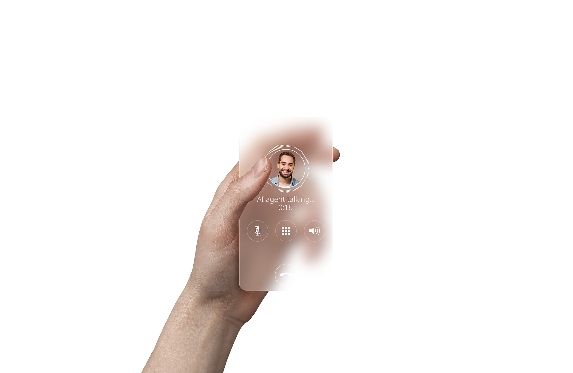 AI agent interface showing customer insights and interaction tools.