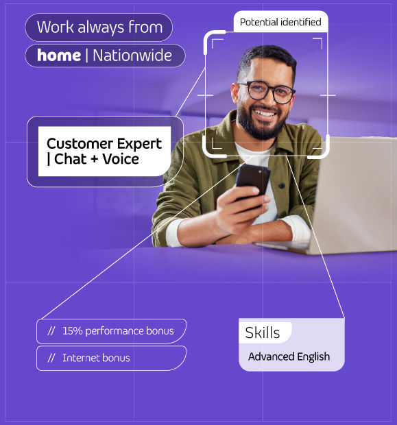Trabaja desde casa como Customer Expert 