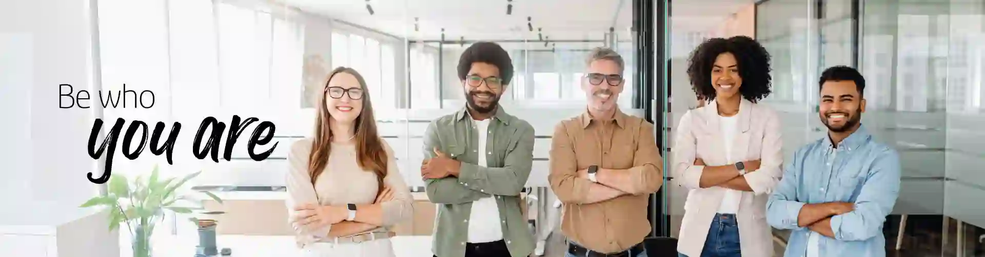 Diverse team members in a company