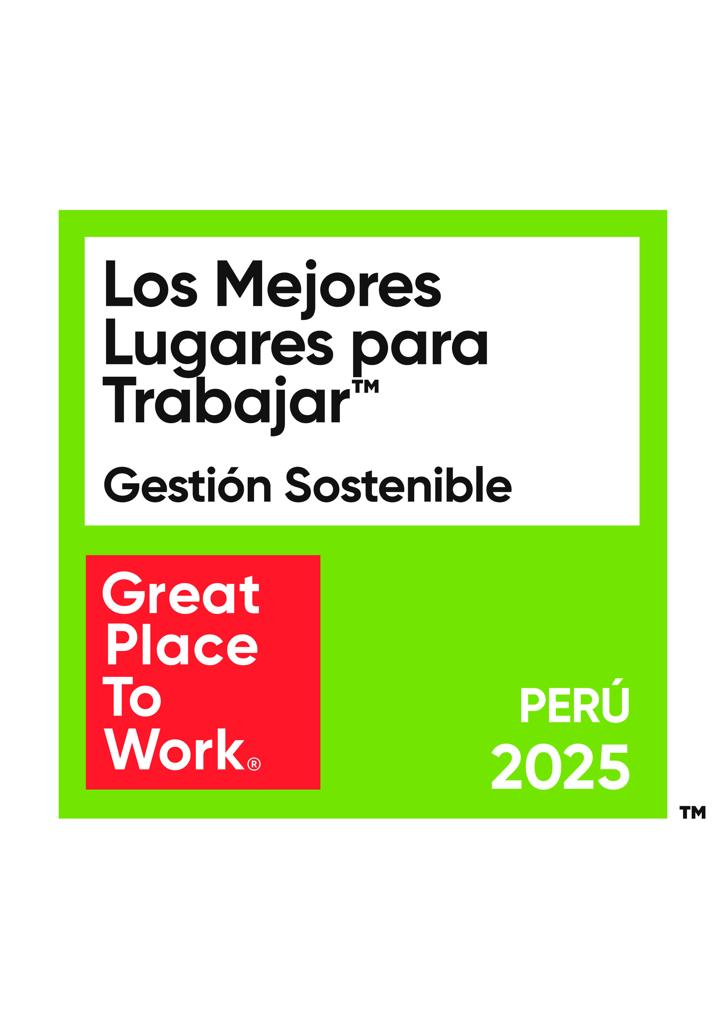 Los mejores lugares para trabajar - Gestión sostenible - 2025