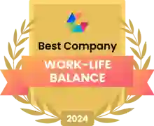 Comparably Best Company - Work-life balance category logo