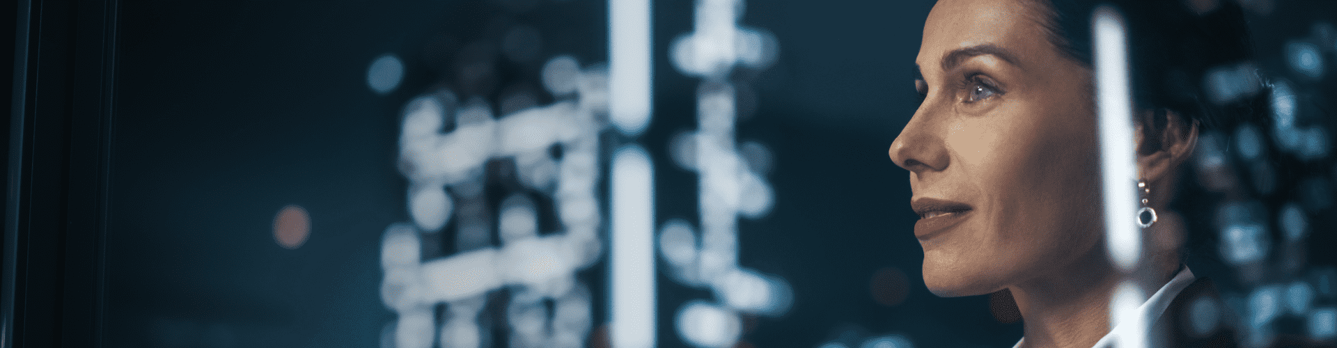 Woman looking the horizon