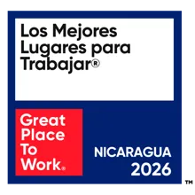 GPTW 2026 Best Workplaces award badge - TP in Nicaragua