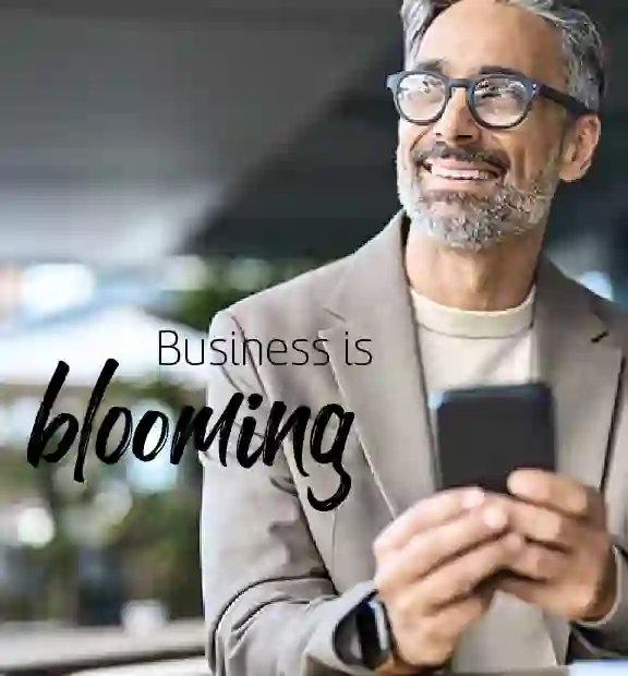 business is blooming