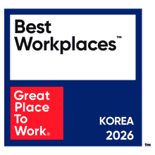 2026 Best Workplaces award badge - TP in South Korea