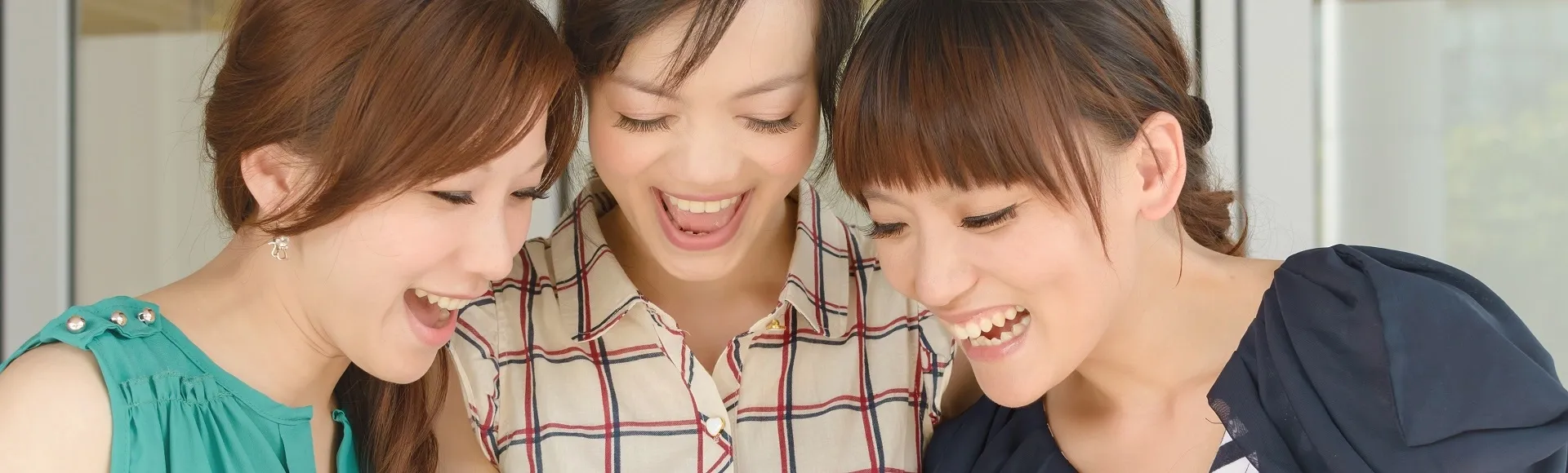 Smiling group of friends