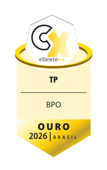 CX Client SA golden award badge - TP in Brazil awards 