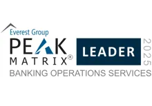 Banking Operations Services 2025 PEAK Matrix award logo.