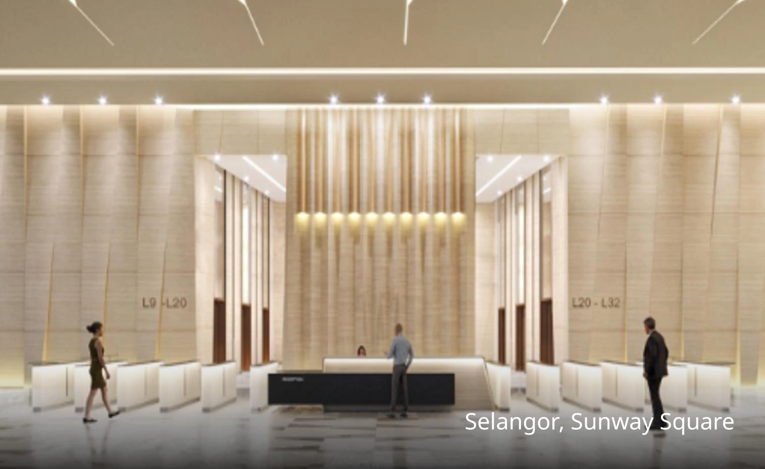Reception desk at TP’s Selangor, Sunway Square.