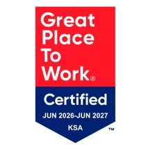 Great Place To Work® 2026-2027 certification badge for TP in KSA.