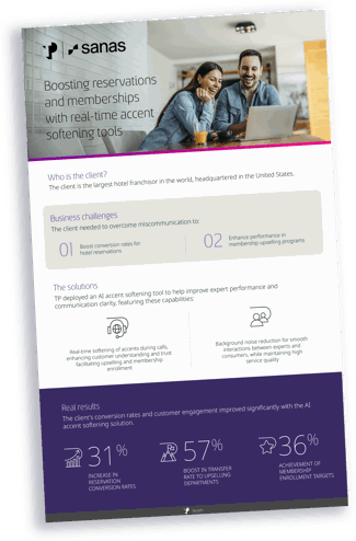 One pager client snapshot showing a smiling couple on a laptop