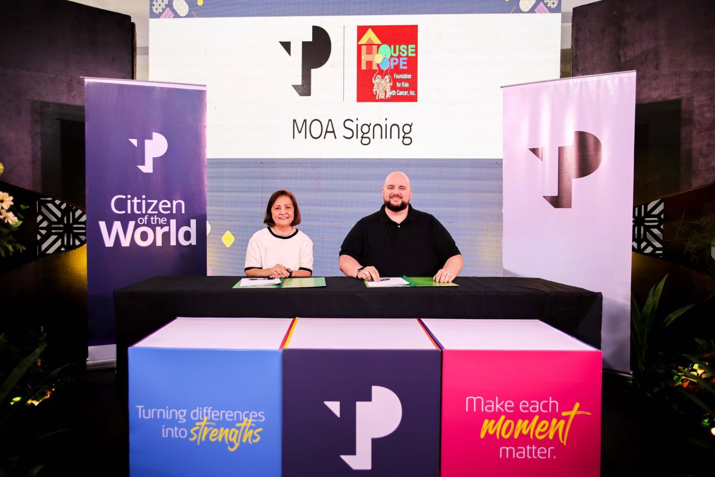 TP signs MOA with House of Hope Foundation during Citizen of the World event.