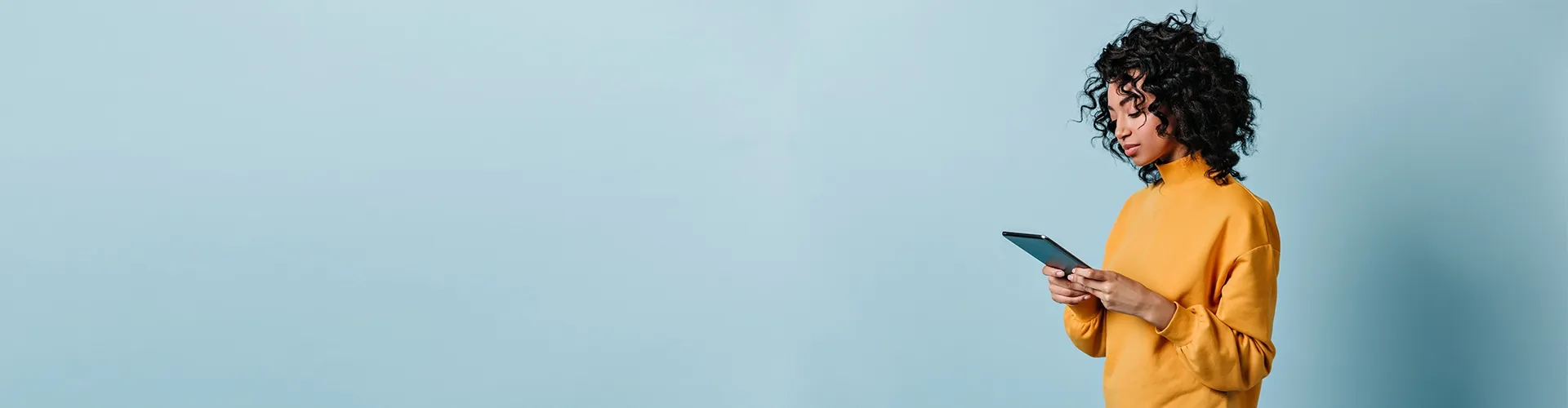 Cloud Campus Banner depicting a woman on the cell phone.