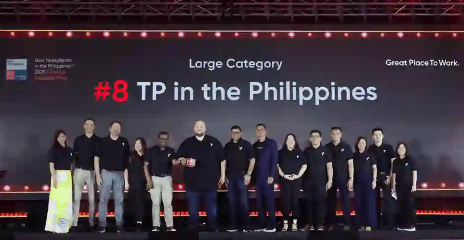 TP in the Philippines team receiving GPTW award