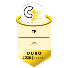 2026 CX Cliente SA award badge - TP in Brazil 