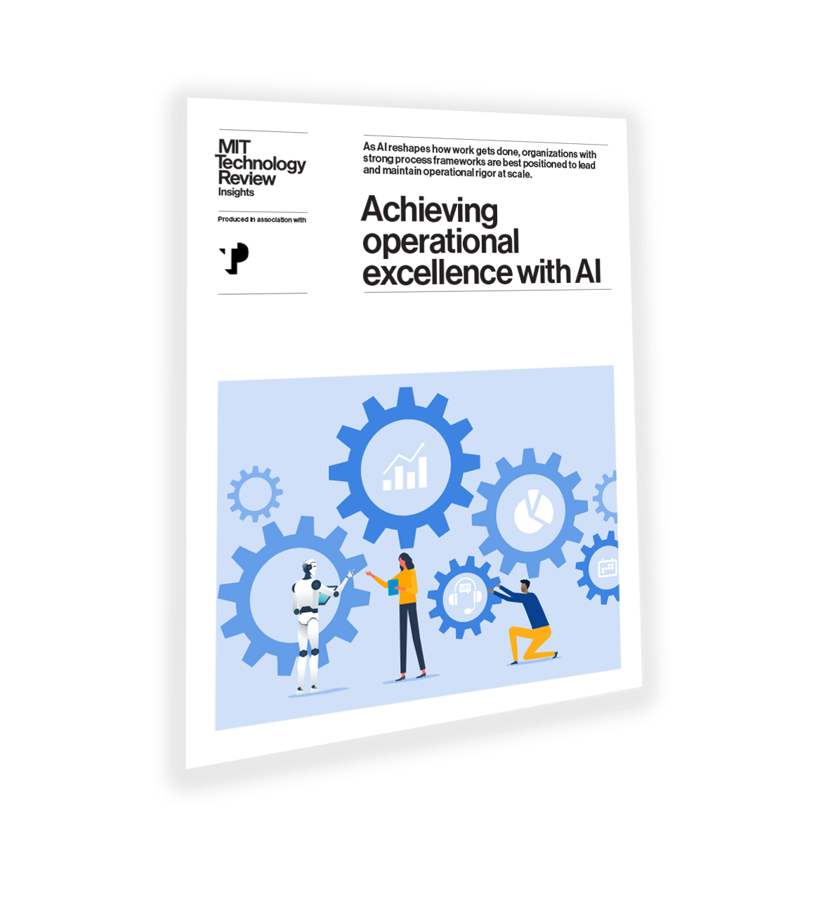 Achieving operational excellence with AI white paper mock up.