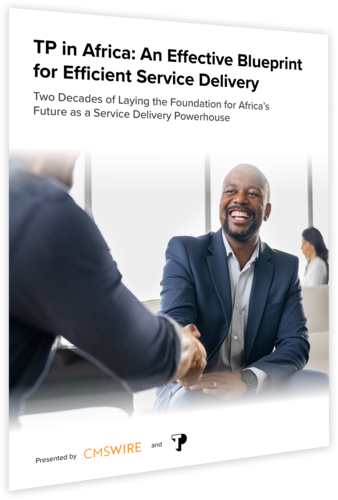 Mockup of TP report “TP in Africa: An effective blueprint for efficient service delivery”.