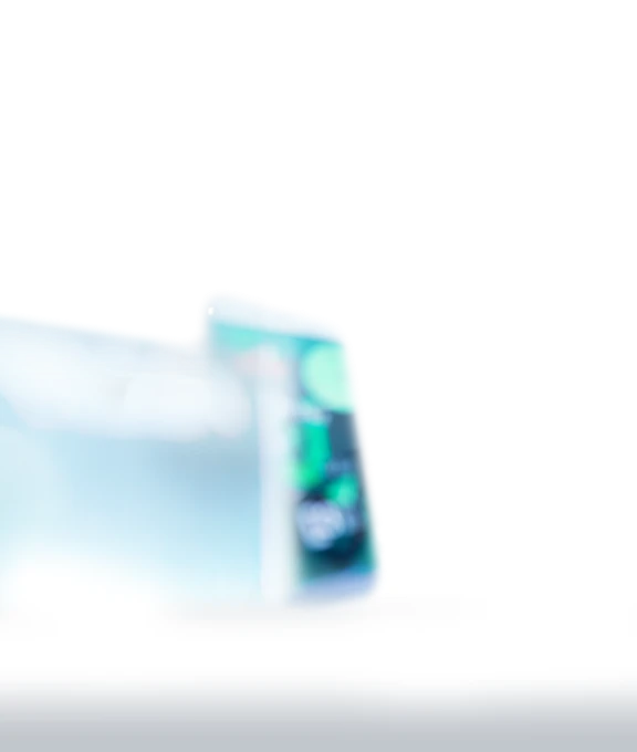 AI by TP displayed over a couple testing a smartphone in a store.