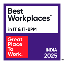 Great Place To Work® - India's Best Workplaces™ for IT & IT-BPM 2025 award badge