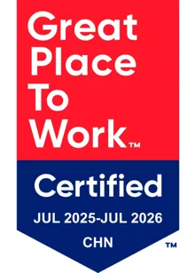 TP in China Great Place to Work 2025 to 2026 badge.