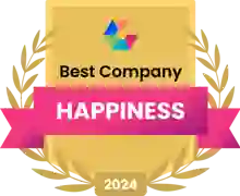 Comparably Best Company - Happiness category badge