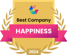 Comparably Best Company - Happiness category badge Comparably Best Company - Happiness category badge
