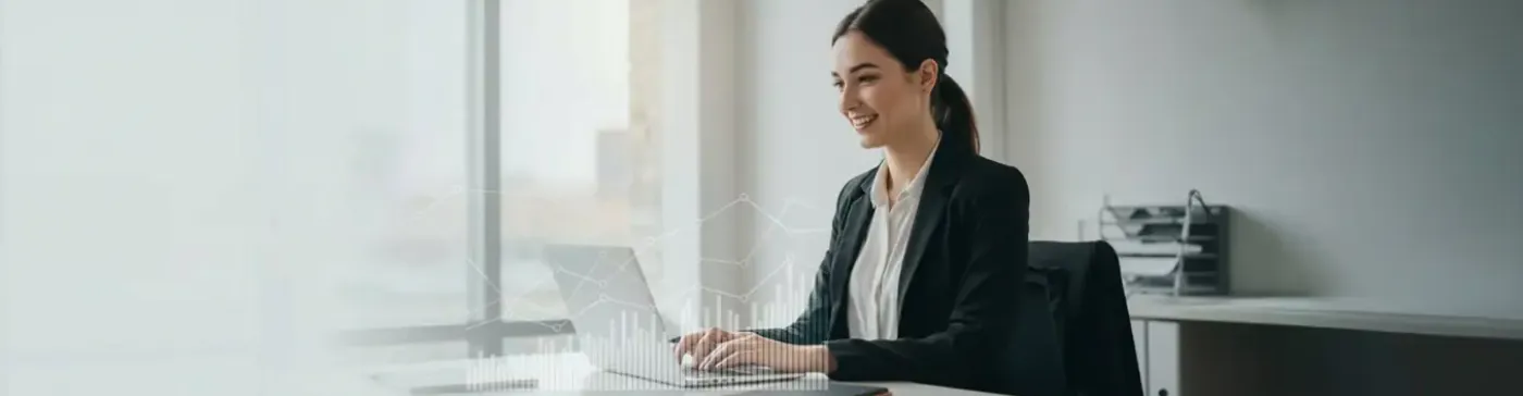 TP Revenue as a Service banner with female sales agent and Intelligent Revenue Acceleration message.