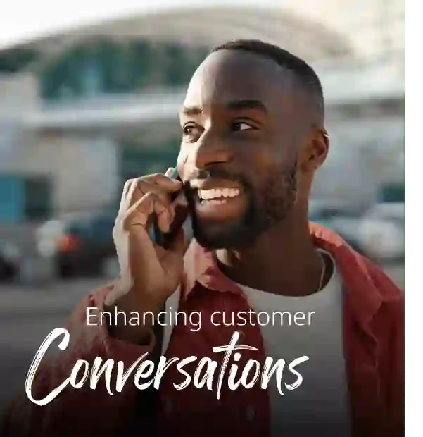 Man talking on the phone in the street