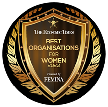 Best Organization for Women award badge Best Organization for Women award badge