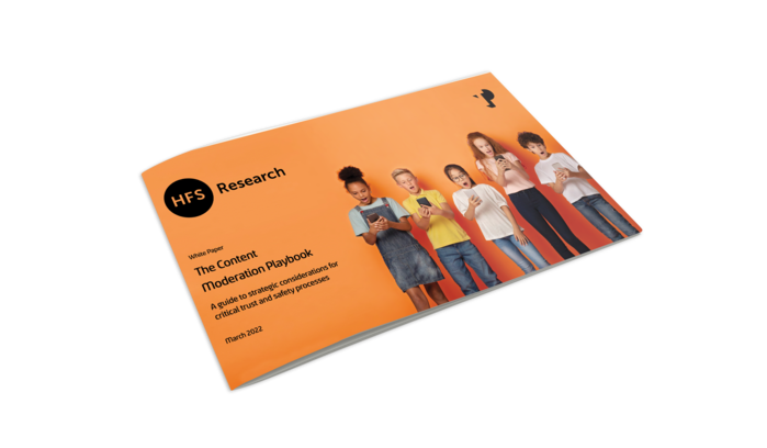 The Content Moderation Playbook white paper mockup. 