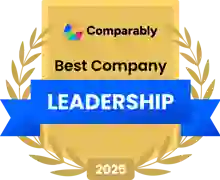 Comparably Best Leadership awards badge 2025 