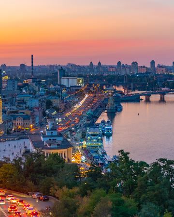 Ukraine seen from above