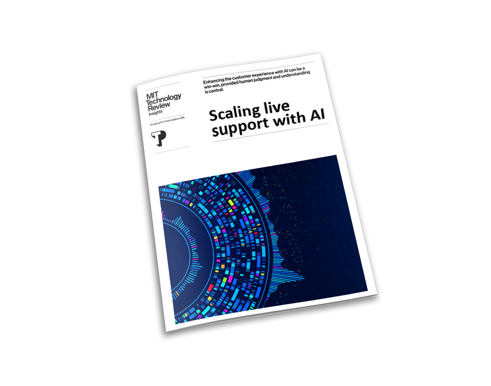 Scaling live support with AI mockup