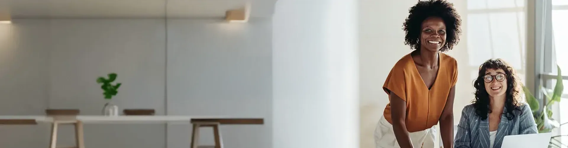 Business women working at the office