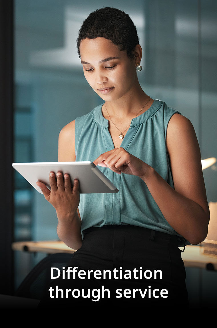 Differentiation through service Differentiation through service