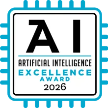 AI Artificial Intelligence Excellence 2026 award badge